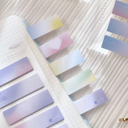 Floating Fantasy gradient Index book tab series/ sticky notes/ page flags | 100 sheets each