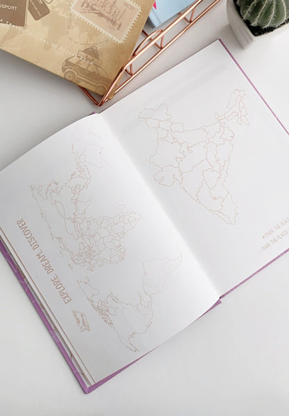 "Adventure Awaits You" Travel Planner Journal | A5 Size Hardcover - Supple Room