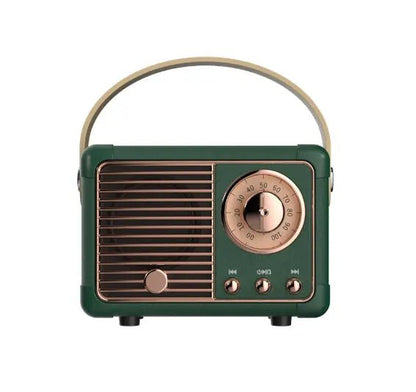 Aesthetic Mini Retro Wireless Bluetooth Speaker with Rose gold detailing | Available in 4 colors - Supple Room