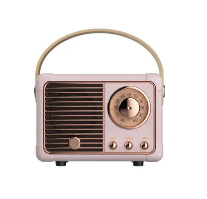 Aesthetic Mini Retro Wireless Bluetooth Speaker with Rose gold detailing | Available in 4 colors - Supple Room
