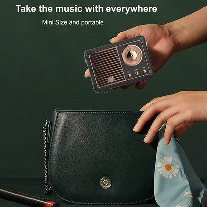 Aesthetic Mini Retro Wireless Bluetooth Speaker with Rose gold detailing | Available in 4 colors - Supple Room