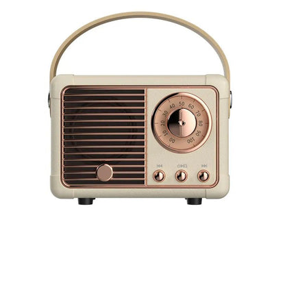 Aesthetic Mini Retro Wireless Bluetooth Speaker with Rose gold detailing | Available in 4 colors - Supple Room