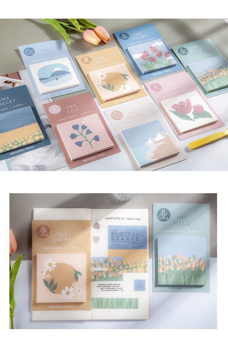 Alluring Nature illustrated notepads - Supple Room