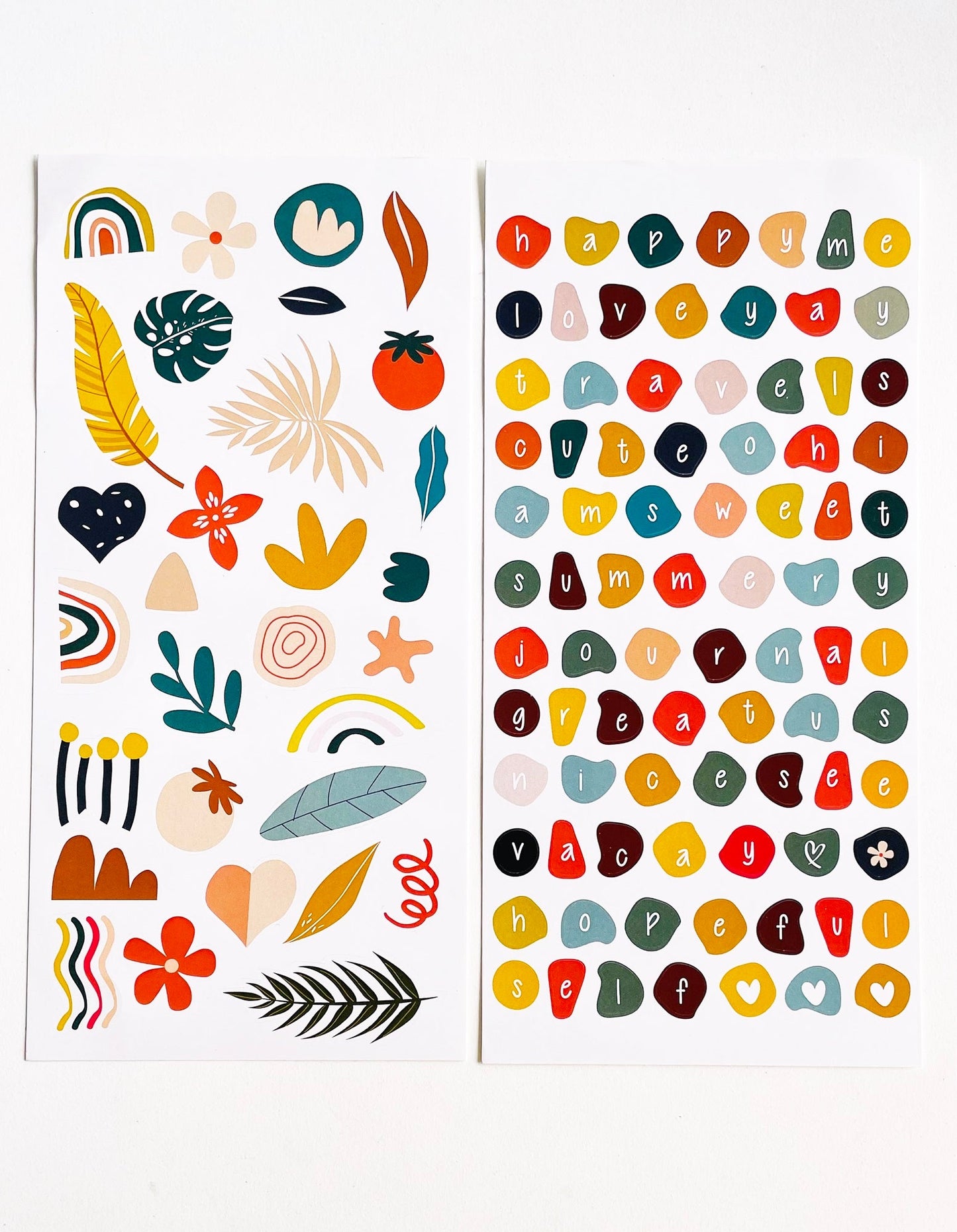 Autumn Love Sticker Set | Pack of 2 or 4 | 8x3.5"