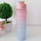 Baby Pink Dreamy Pastels Ombre effect Time marked bottle for Home/School/Office/Gym/Travel | Non Toxic & Leakproof - Supple Room