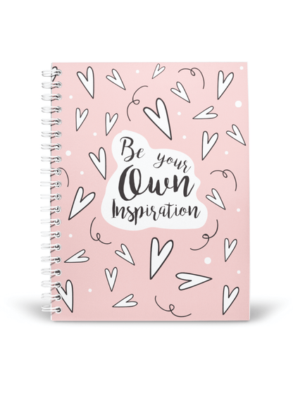 Be your own Inspiration Notebook | Available in various sizes