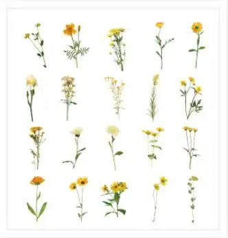 Beautiful vintage Flower stickers | 40 Pcs per pack - Supple Room