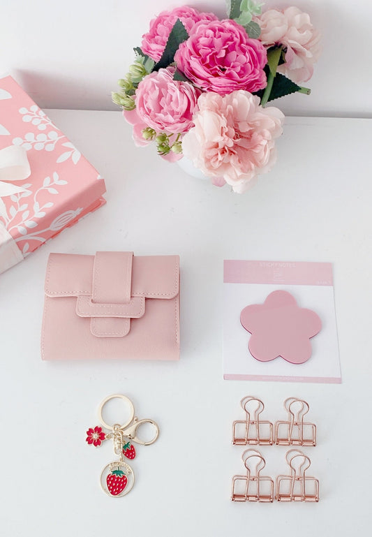 "Blush Bloom Gift Hamper" with Box | 6x6x1.5" | PrePacked - Supple Room