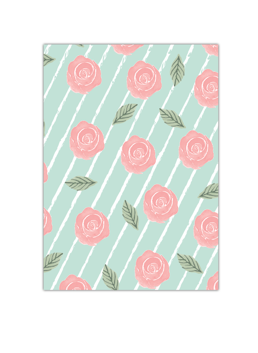 Botanical Roses Notebook | Available in various sizes
