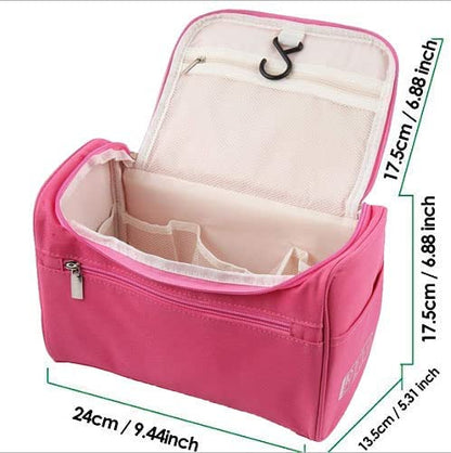 Bright portable high capacity cosmetic travel toiletry organiser bag - Supple Room