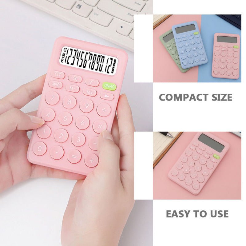 Charming Pastel 12 Digit Portable Calculator - Supple Room