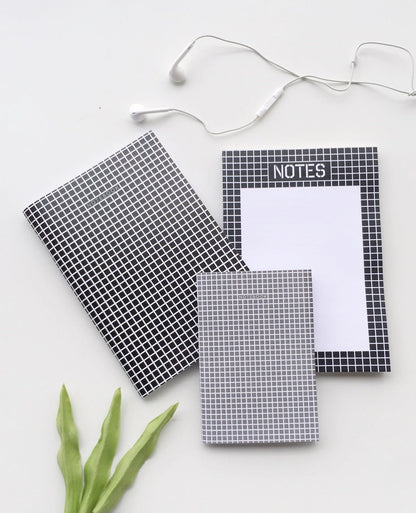 Checkered Trio | Set of A5 Notebook, Notepad and A6 Notebook - Supple Room