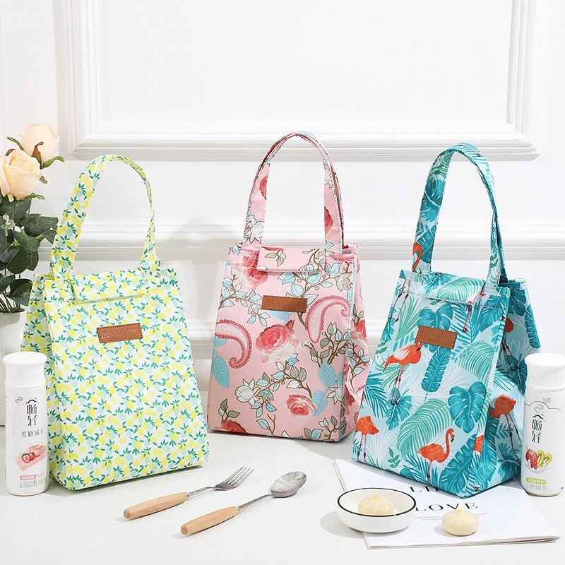 Chic & stylish insulated Lunch bag- Floral
