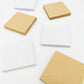 Classic Square grid sticky notes | 3x3 inches | Kraft and white color