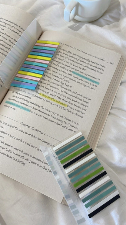 Classic thin highlighting strips Sticky notes | Available in 2 themes