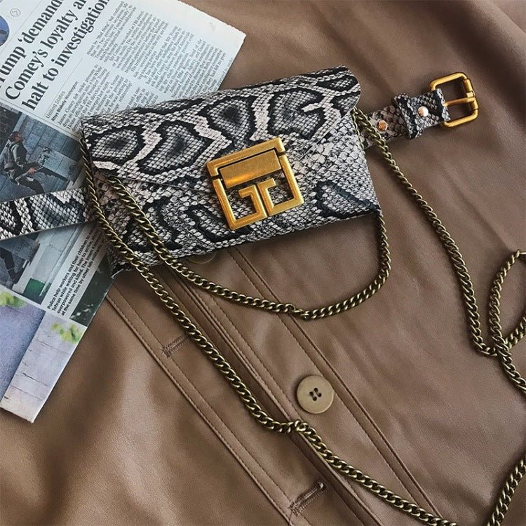 Classy Envelope style Croc textured sling belt bag - Supple Room