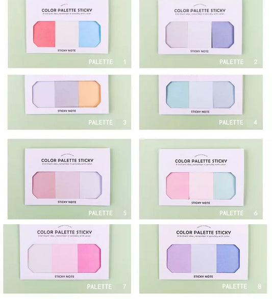 Color Palette Sticky notes | 3 shades in a pack