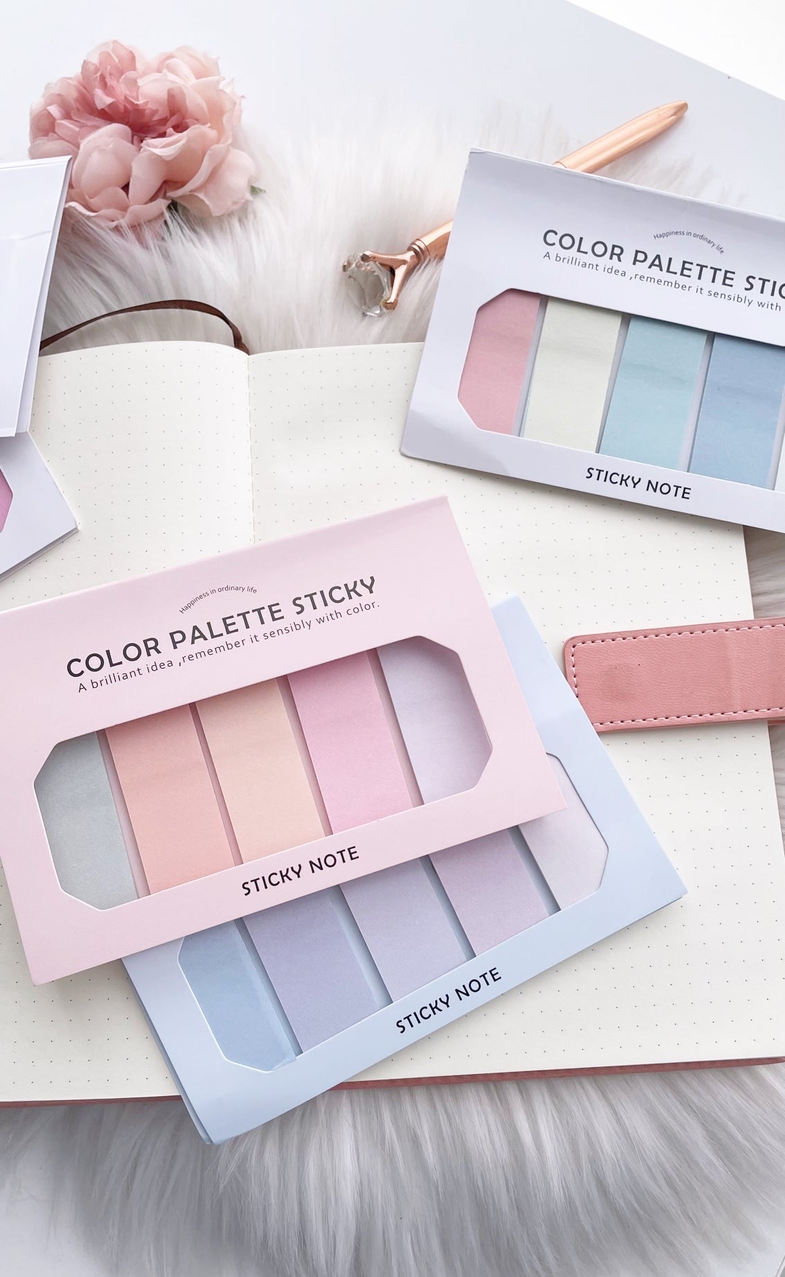 Color Palette Sticky notes | 5 shades in a pack | - Supple Room