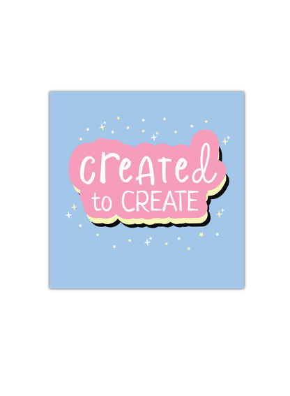 Created to Create Notebook | Available in various sizes | (BLUE)