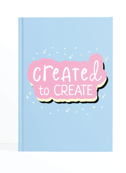 Created to Create Notebook | Available in various sizes | (BLUE)