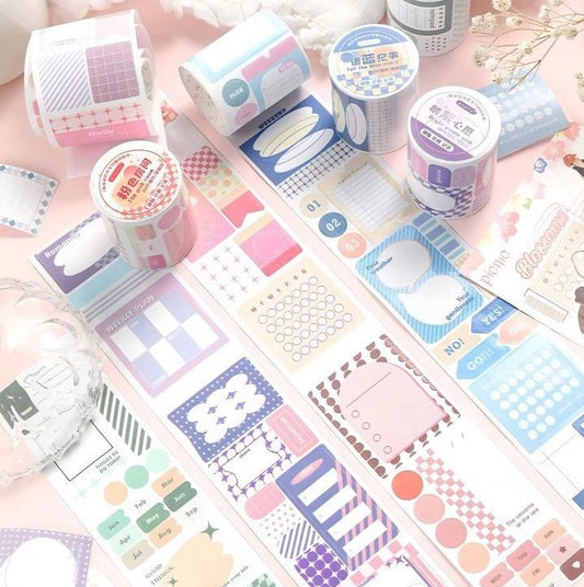 Cute and Functional plaid series Washi Tape Roll | 2 metre roll - Supple Room