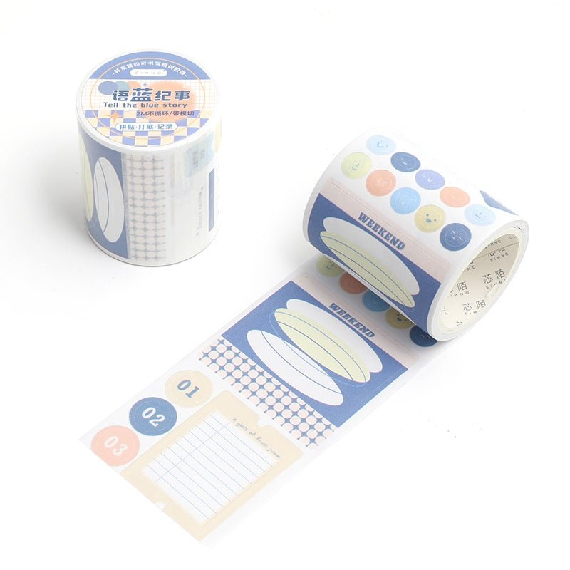 Cute and Functional plaid series Washi Tape Roll | 2 metre roll - Supple Room