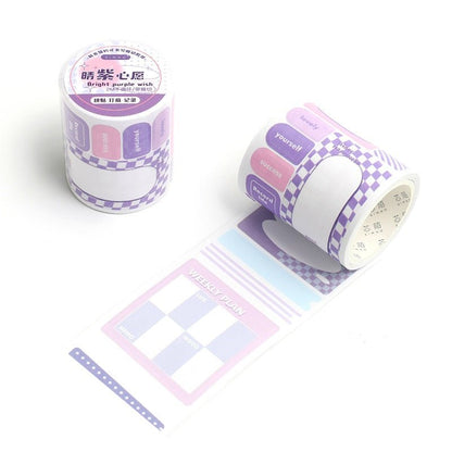 Cute and Functional plaid series Washi Tape Roll | 2 metre roll - Supple Room