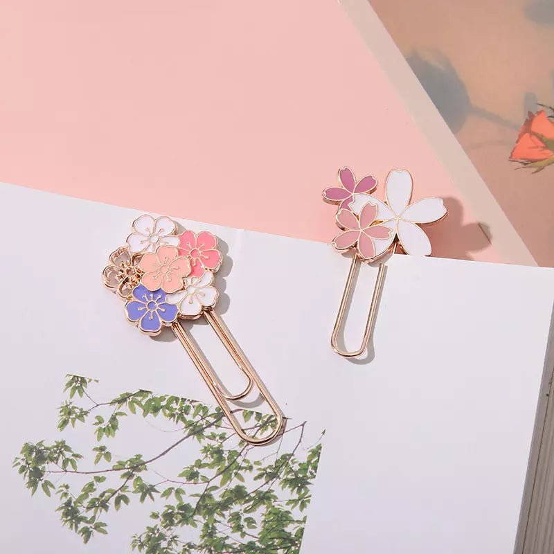 Cute Cherry blossom Flower Bookmark | Available in 4 styles