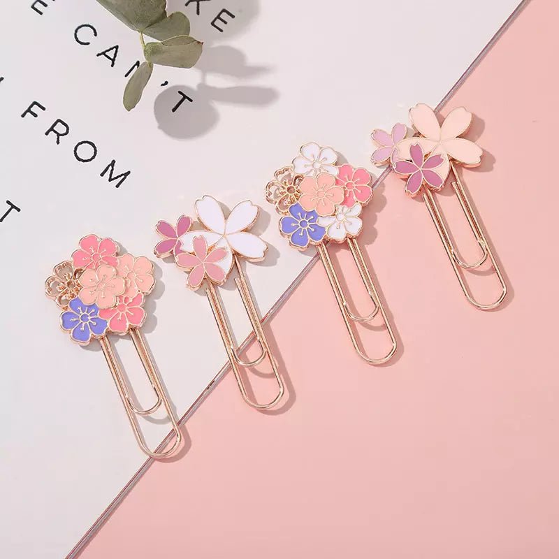 Cute Cherry blossom Flower Bookmark | Available in 4 styles