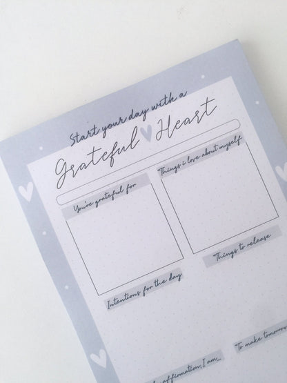 Daily Gratitude Pad| A5 size | 50 sheets - Supple Room