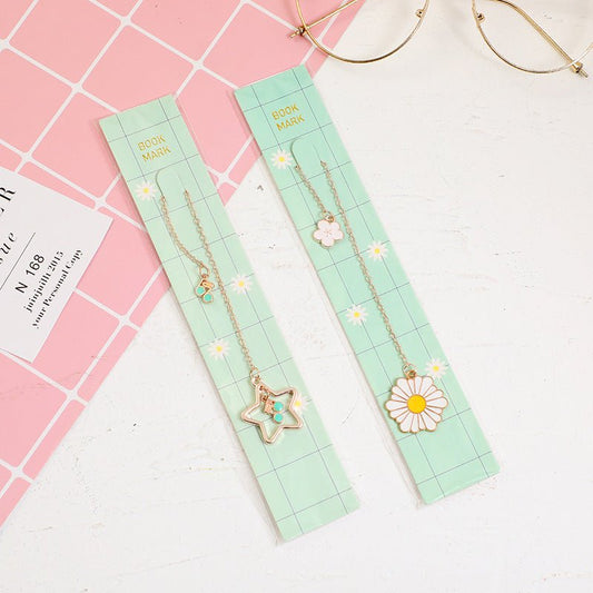 Dainty Metallic Bookmarks | Daisy/Star
