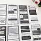 Day & Night Information Age Series Simple Text Decoration Stickers | 20pieces/pack - Supple Room