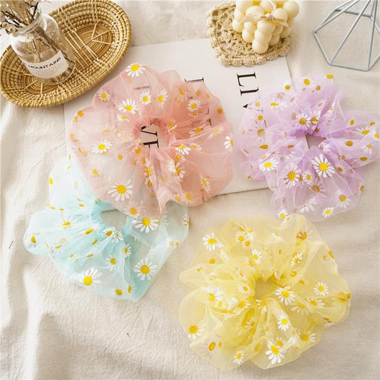 Delightful Daisy Large Scrunchie | Available in 8 colors | Hair Accessory - Supple Room