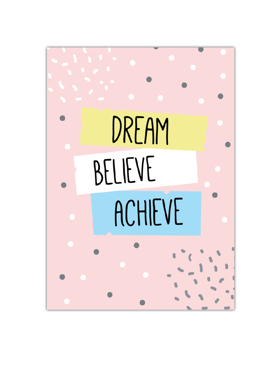 Dream Believe Achieve Notebook | Available in various sizes