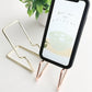 Elegant Gold/ Rose Gold Metallic Recliner Mobile Phone Holder stand - Supple Room