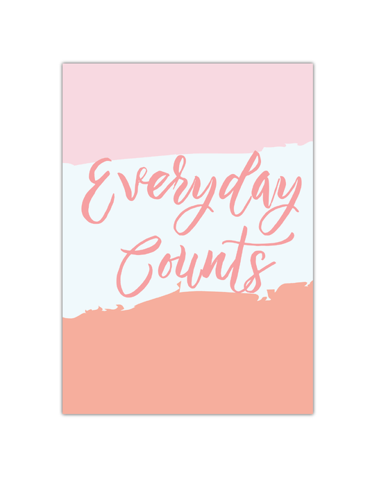 Everyday Counts Notebook | Available in various sizes