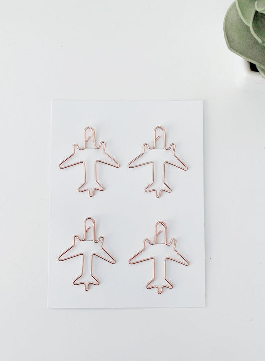 Fancy Aeroplane Paper Clips | Set of 4 - Supple Room