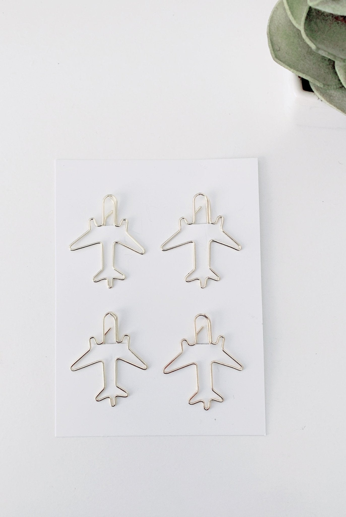 Fancy Aeroplane Paper Clips | Set of 4 - Supple Room