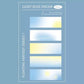 Floating Fantasy gradient Index book tab series/ sticky notes/ page flags | 100 sheets each