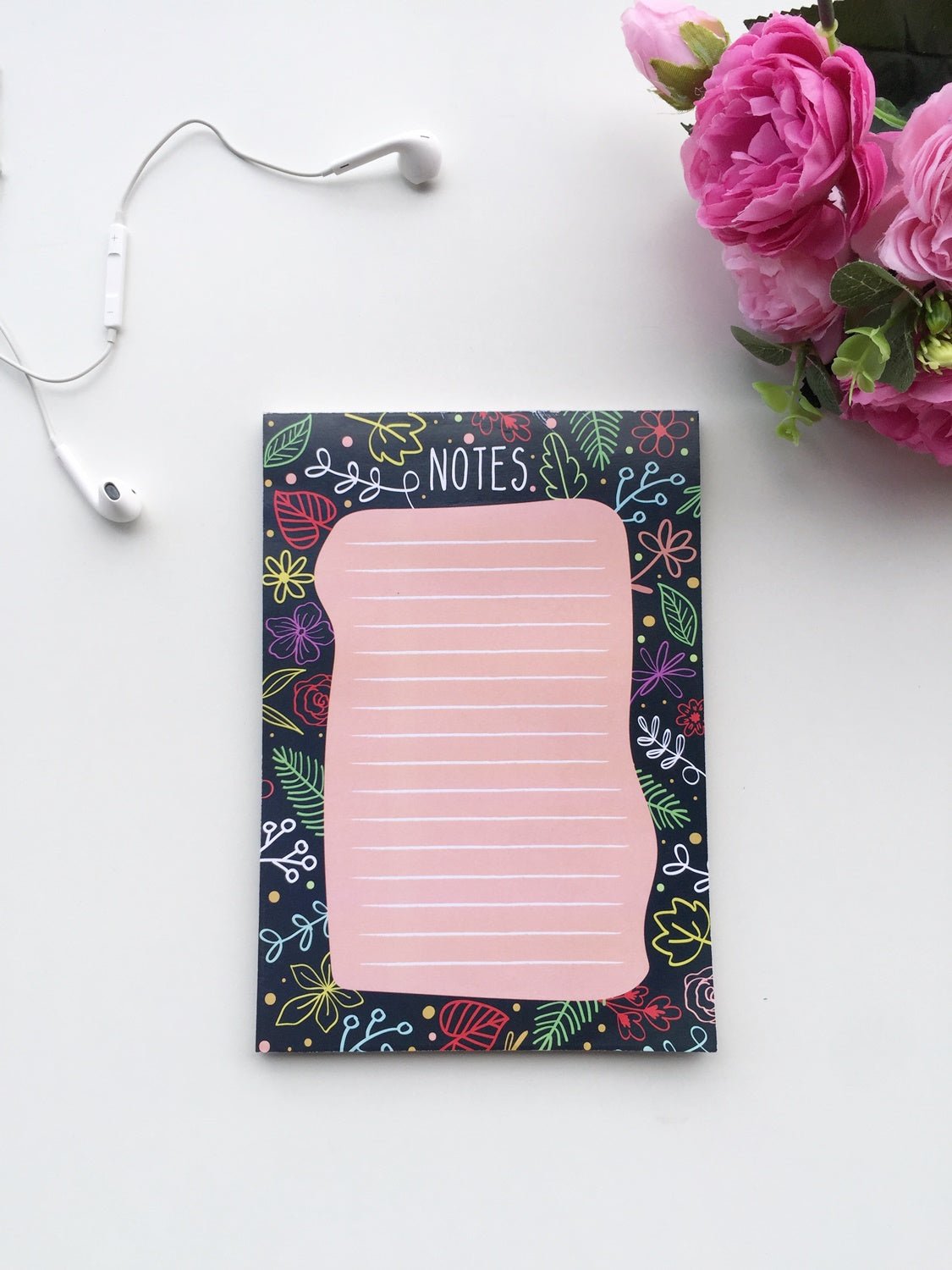 Flora Obsession Notepad | A5 Size | 60 Sheets Pad - Supple Room
