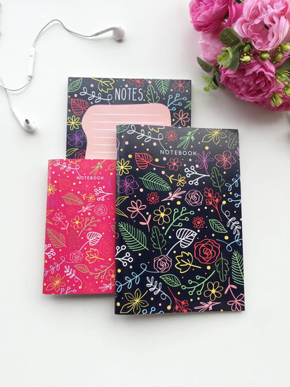 Flora Obsession Trio | Set of A5 Notebook, Notepad and A6 Notebook - Supple Room