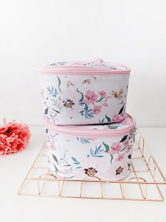 Floral Finesse Cosmetic / Toiletry storage vanity bag - Supple Room
