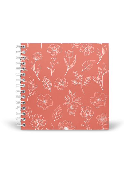 Floral Lined Notebook | Available in various sizes - Supple Room