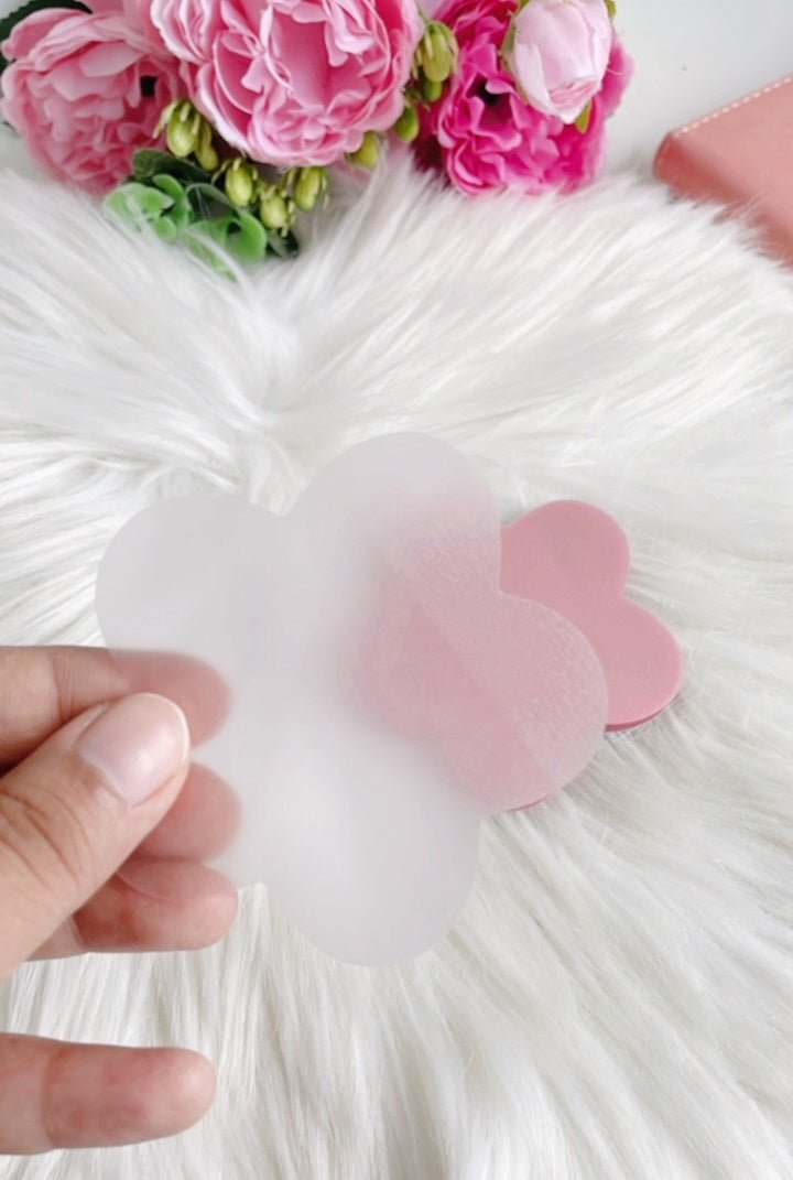 Flower and Heart Pastel Colored Viral Transparent Sticky Notes | Waterproof