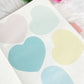 Flower and Heart Pastel Colored Viral Transparent Sticky Notes | Waterproof