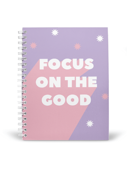 Focus on the Good Notebook | Available in various sizes | Lilac