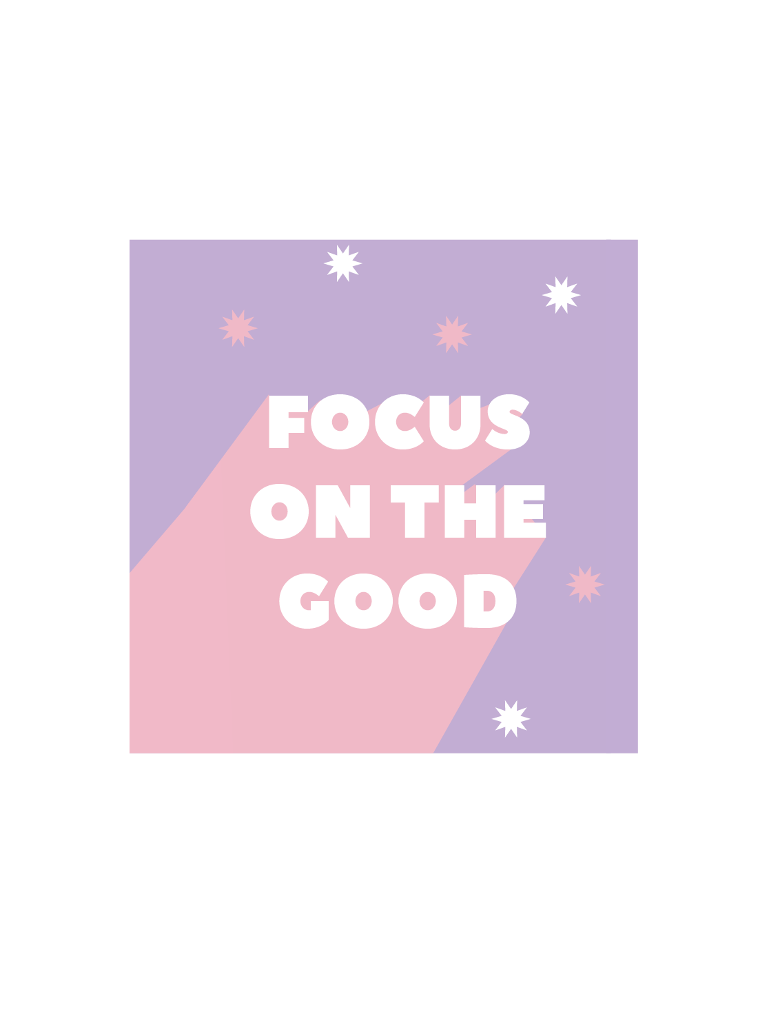 Focus on the Good Notebook | Available in various sizes | Lilac