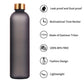 Frosted Time marked bottle for Home/School/Office/Gym/Travel |1000 ml | Non Toxic & Leakproof - Supple Room