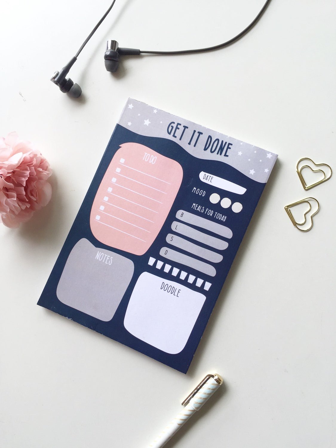 Get it Done | Daily Planner | A5 Size | 50 Sheets Pad - Supple Room