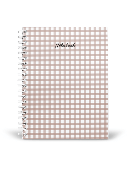 Gingham Notebook | Available in various sizes